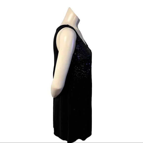 Spring + Mercer Sleeveless Sequined Black Dress - Picture 4 of 5